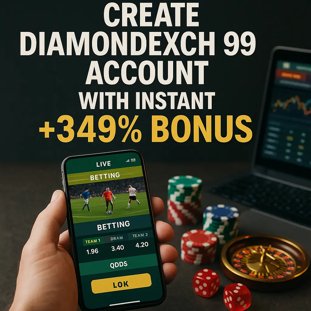 Create Diamondexch 99 Account with Instant 349% Bonus