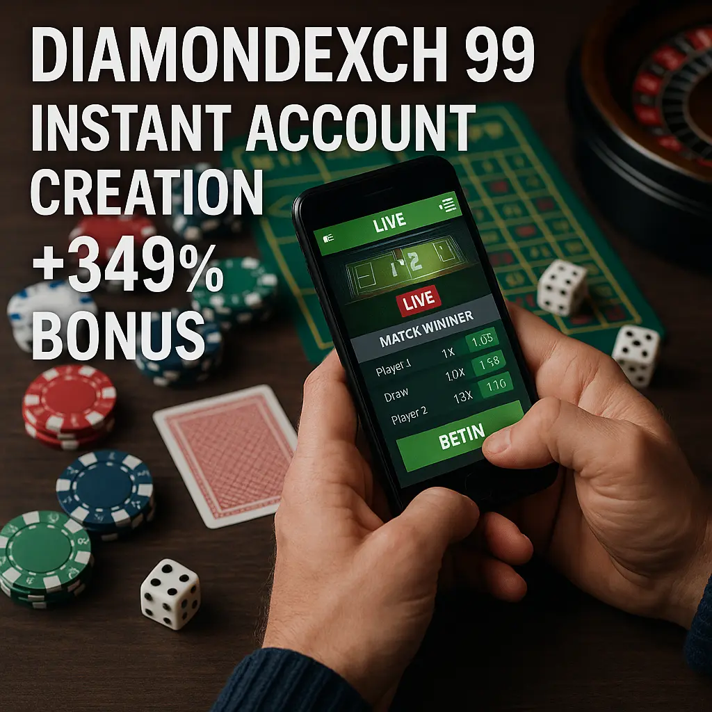 Diamondexch 99 Instant Account Creation with 349% Bonus