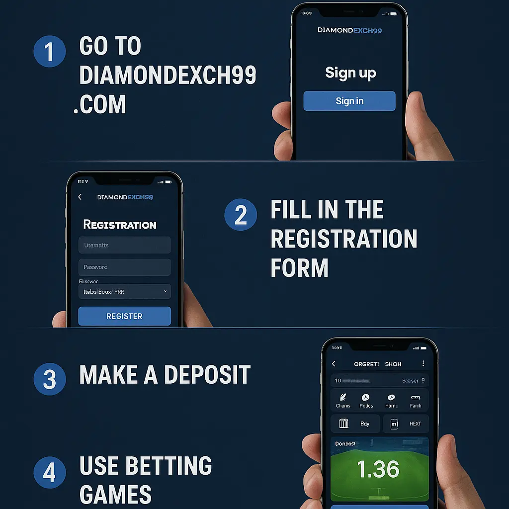 How to register on Diamondexch99