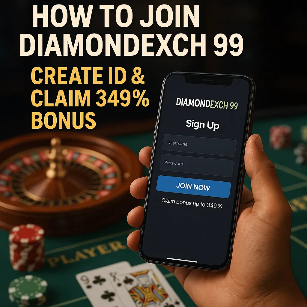 How to Join DiamondExch 99 – Create ID & Claim 349% Bonus